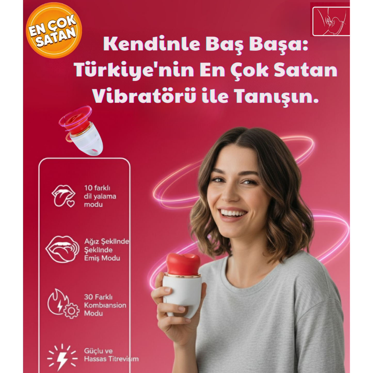 Luna Pro™ - Vakumlu Emiş – Gerçekçi Dil Yalama Modu