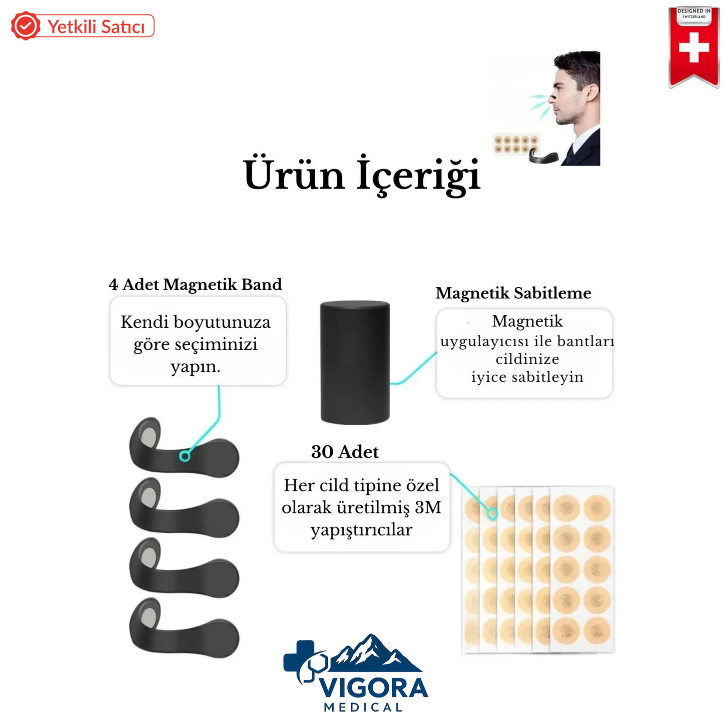 BreathBoost™ - Horlama Önleyici Mıknatıslı 30 Çift Burun Bandı - Premium Set